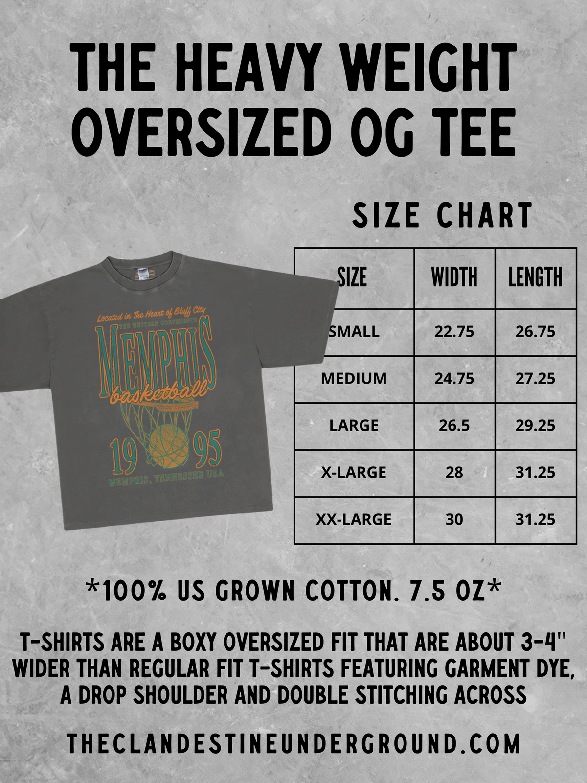 Underground Original Design: Tennessee Volunteers Football Vintage Boxy Oversized TShirt
