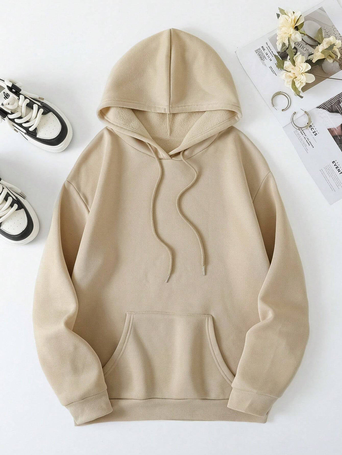 Women Faith Over Fear Dropped Shoulder Hoodie