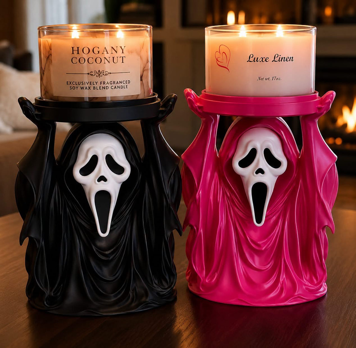 3D printed Ghost Face Candle holder ( PRE ORDER)