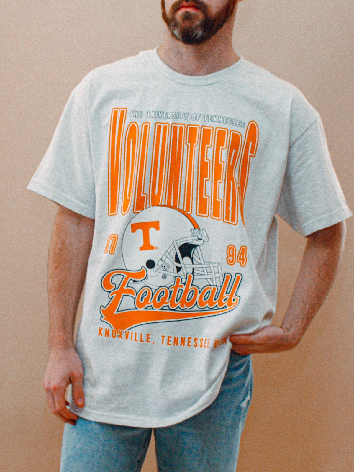 Underground Original Design: Tennessee Volunteers Football Boxy Cotton TShirt