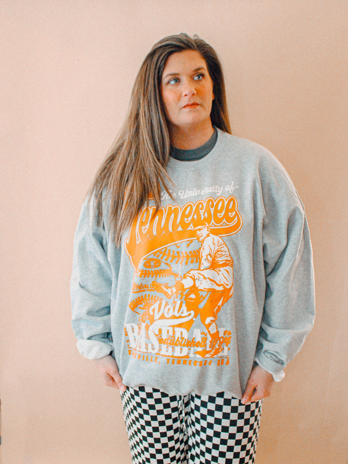 Underground Original Design: Tennessee Volunteers Baseball Boxy Cotton Sweatshirt