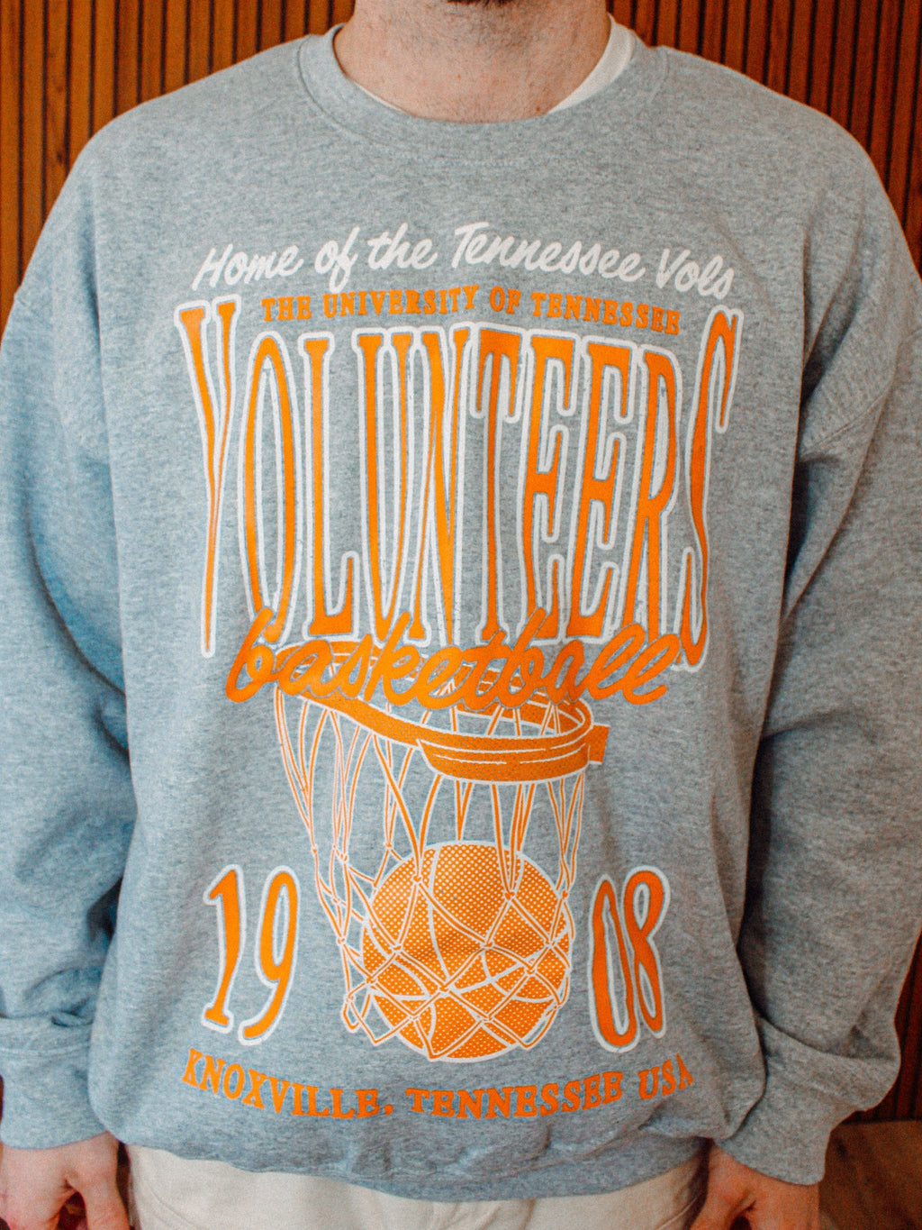 Underground Original Design: Tennessee Volunteers Basketball Boxy Cotton Sweatshirt