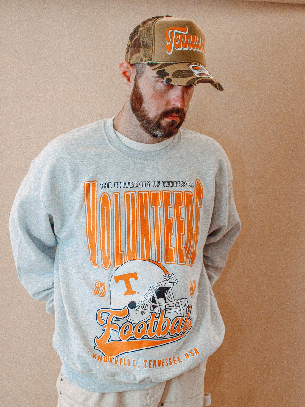 Underground Original Design: Tennessee Volunteers Football Boxy Cotton Sweatshirt