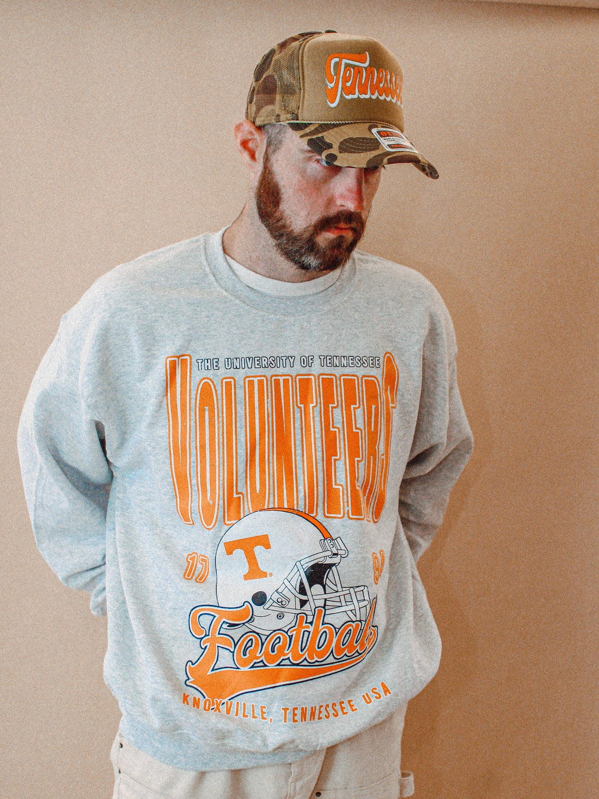 Underground Original Design: Tennessee Volunteers Football Boxy Cotton Sweatshirt