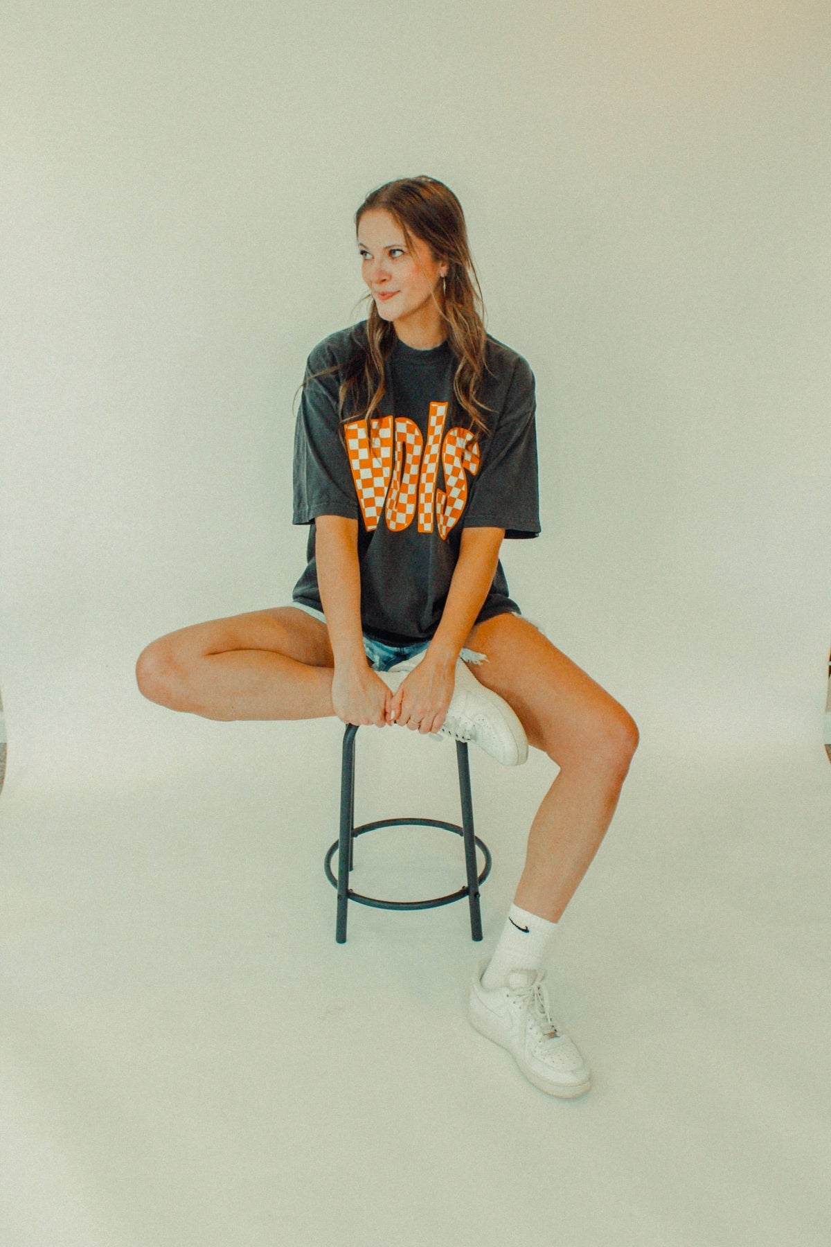 Underground Original Design: Tennessee Vols, Checkerboard Boxy Cotton TShirt