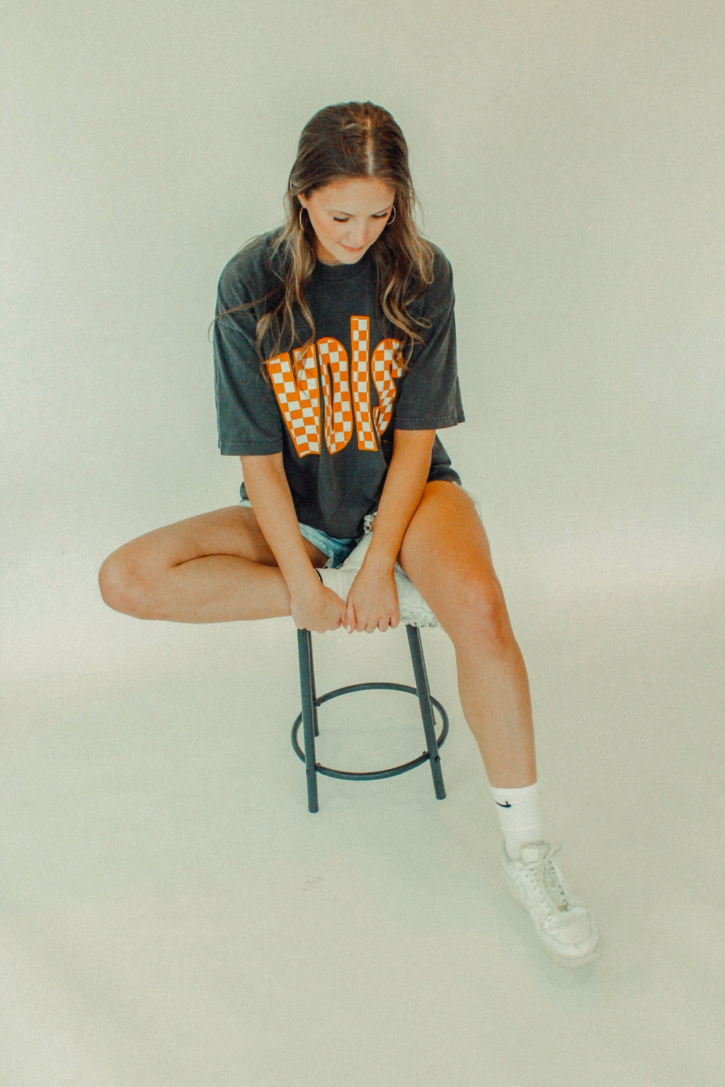 Underground Original Design: Tennessee Vols, Checkerboard Boxy Cotton TShirt