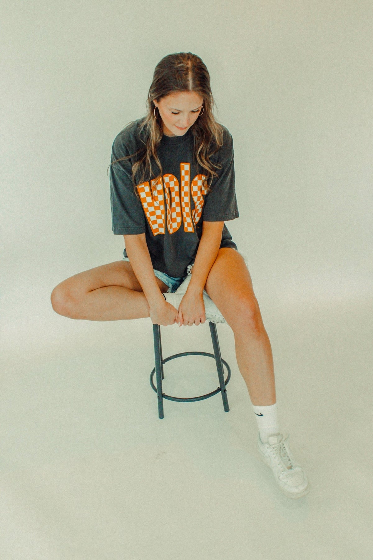 Underground Original Design: Tennessee Vols, Checkerboard Boxy Cotton TShirt