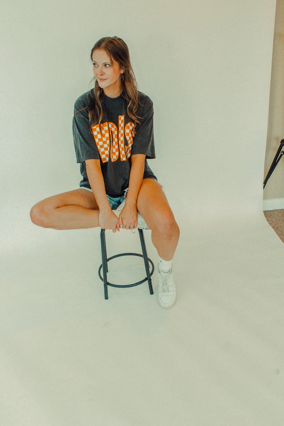 Underground Original Design: Tennessee Vols, Checkerboard Boxy Cotton TShirt