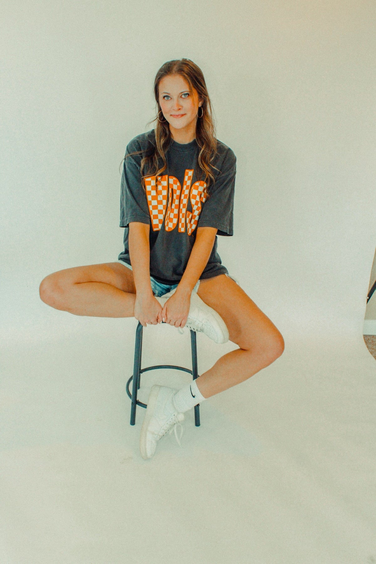 Underground Original Design: Tennessee Vols, Checkerboard Boxy Cotton TShirt
