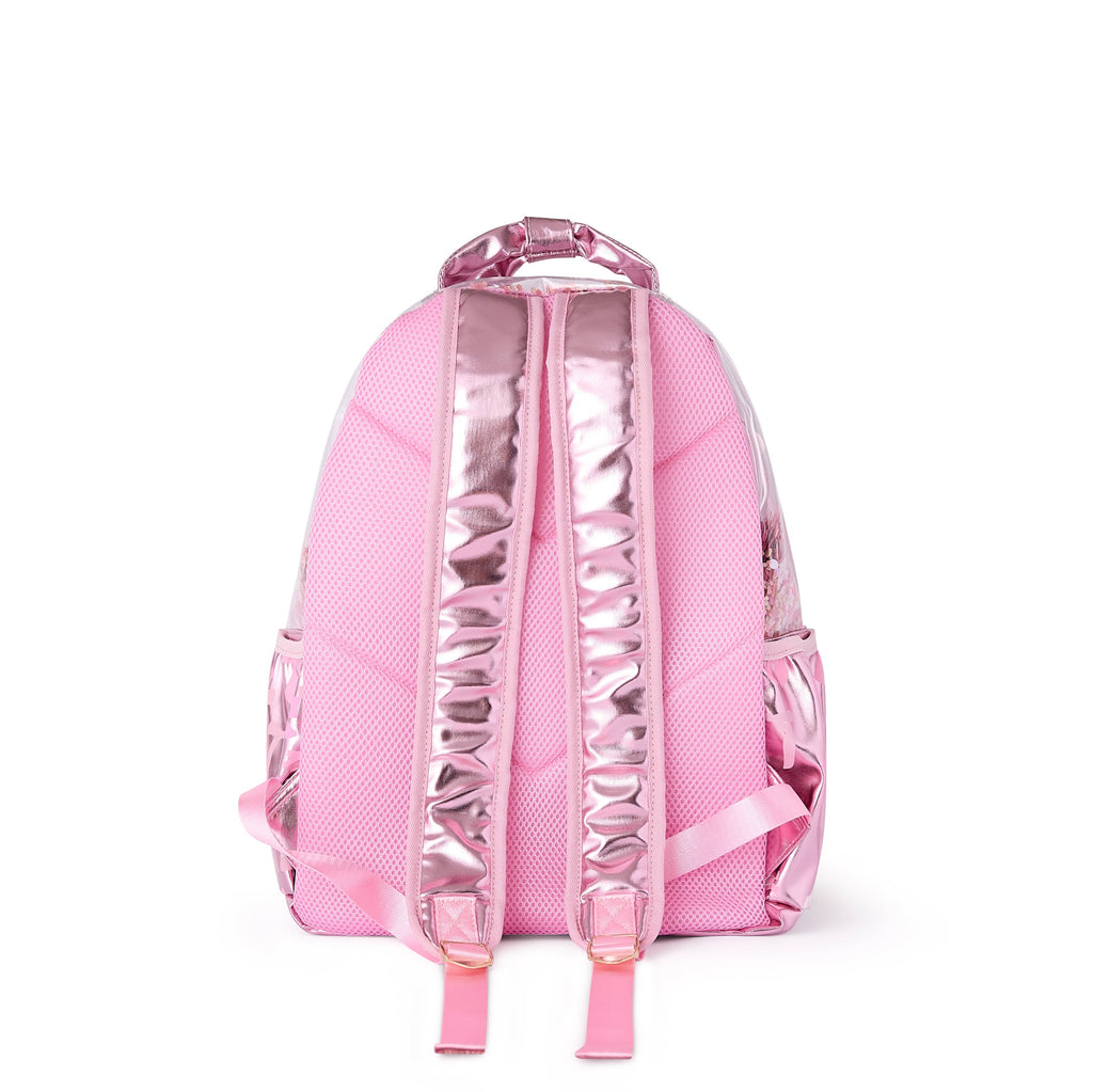 Pink Bow Confetti Backpack