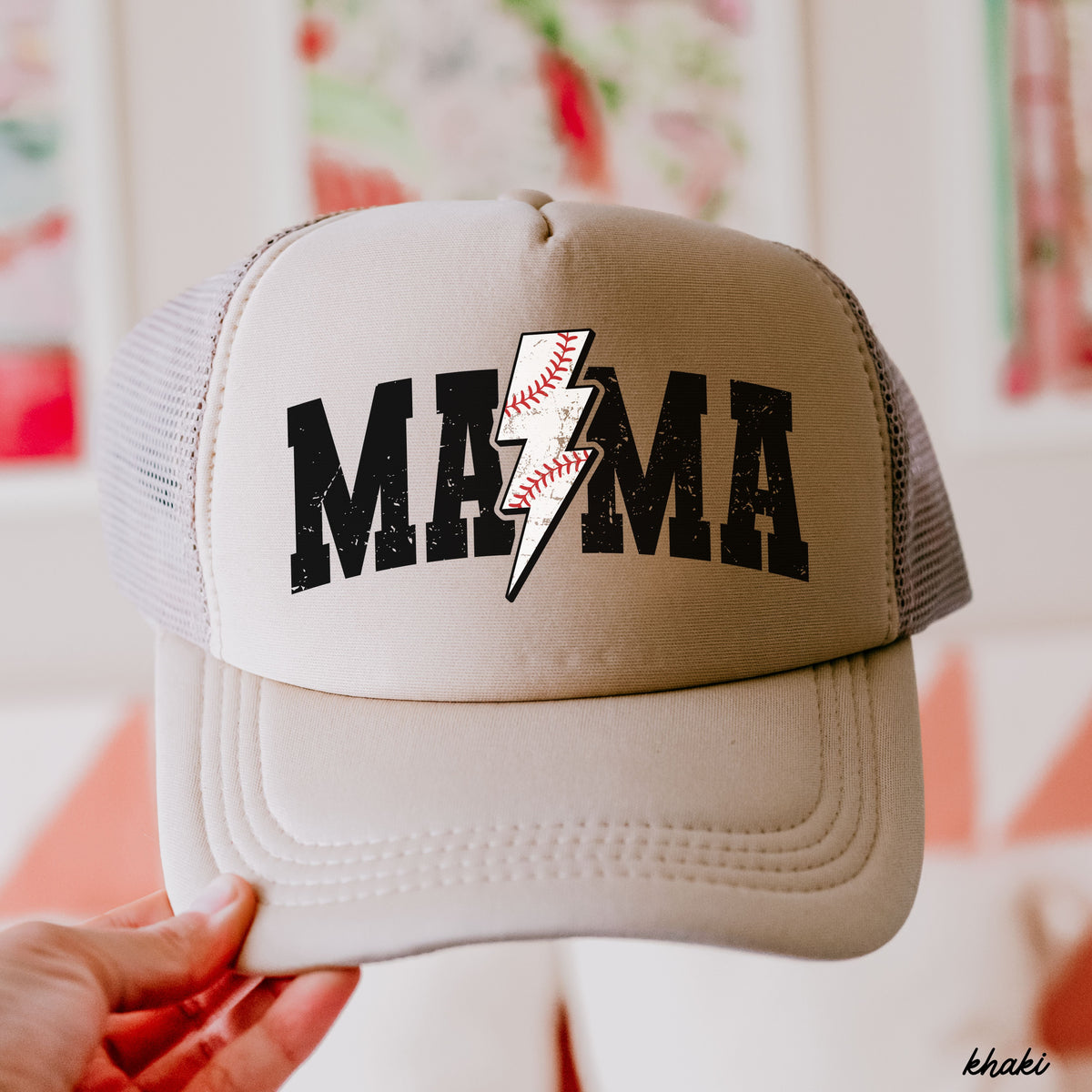 Baseball Mama Bolt Trucker Hat *9 Colors