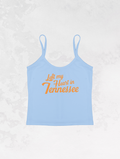 Underground Original Design: Left My Heart in Tennessee, Micro-Ribbed Spaghetti Tank