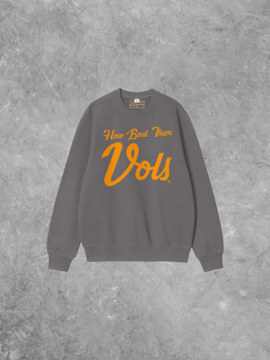Underground Original Design: How 'Bout Them Vols, Tennessee Boxy Cotton Sweatshirt