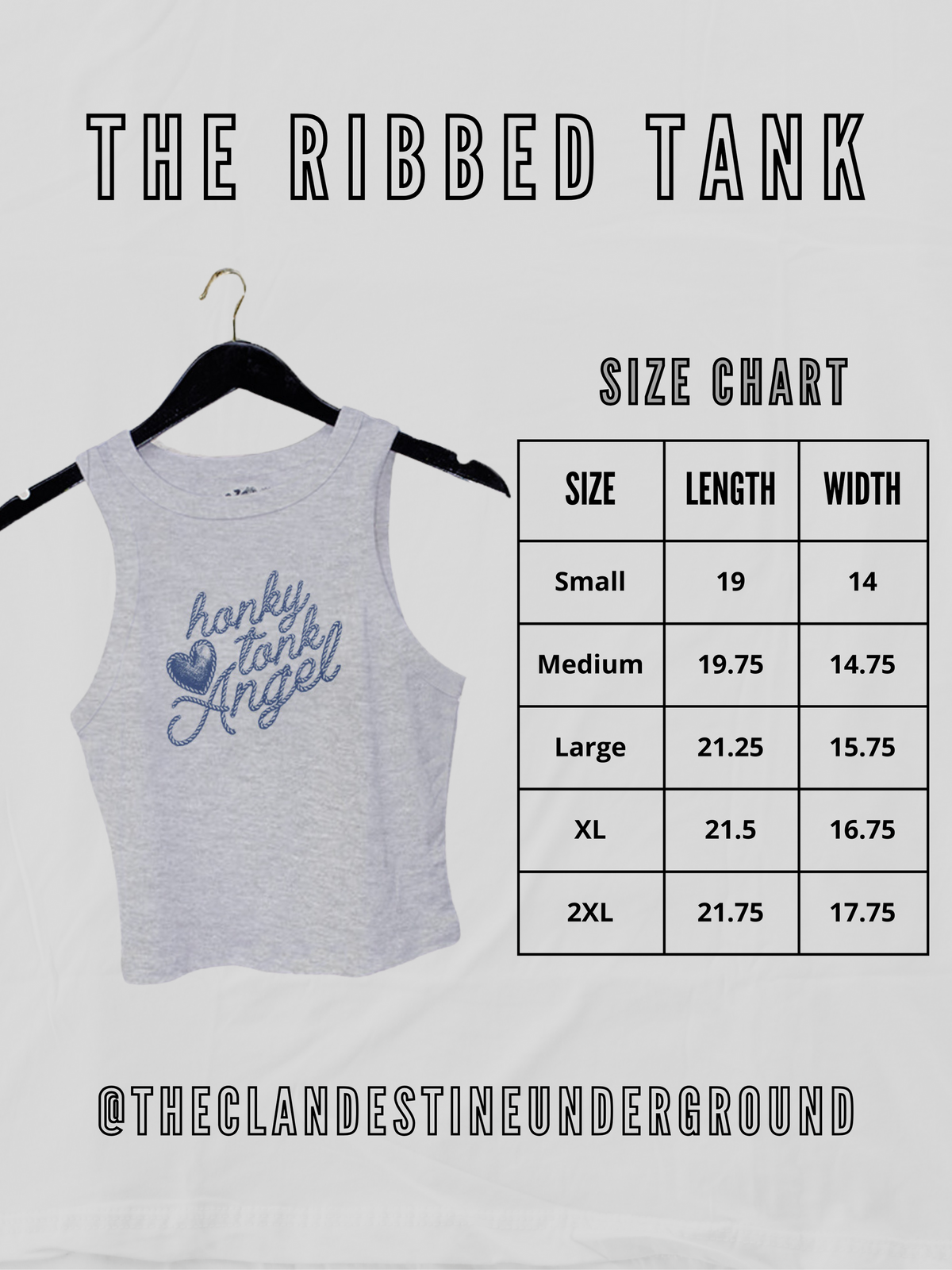 Underground Original Design: Tennessee VOLS, Checkerboard Micro-Ribbed Tank