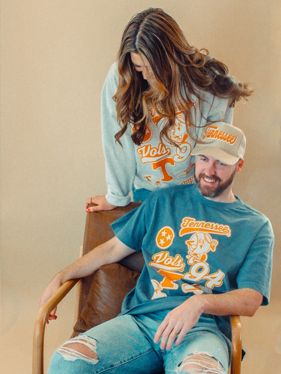 Underground Original Design: Tennessee Vols Collage Boxy Cotton Sweatshirt