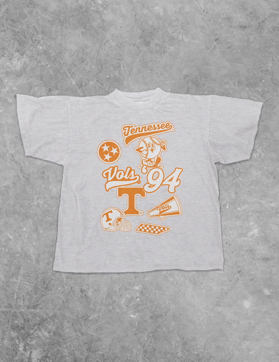 Underground Original Design: Tennessee Vols Collage Boxy Cotton TShirt
