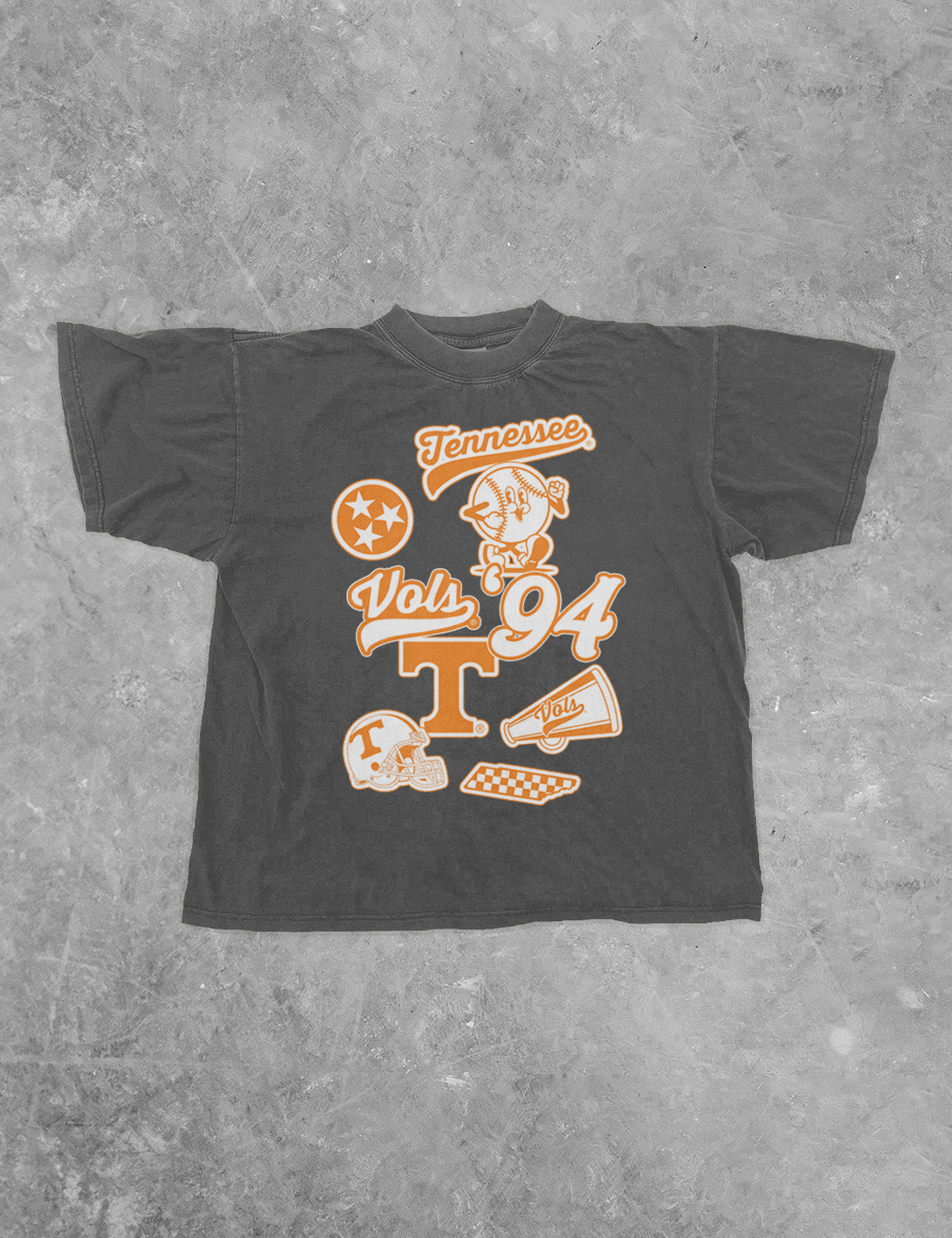 Underground Original Design: Tennessee Vols Collage Boxy Cotton TShirt