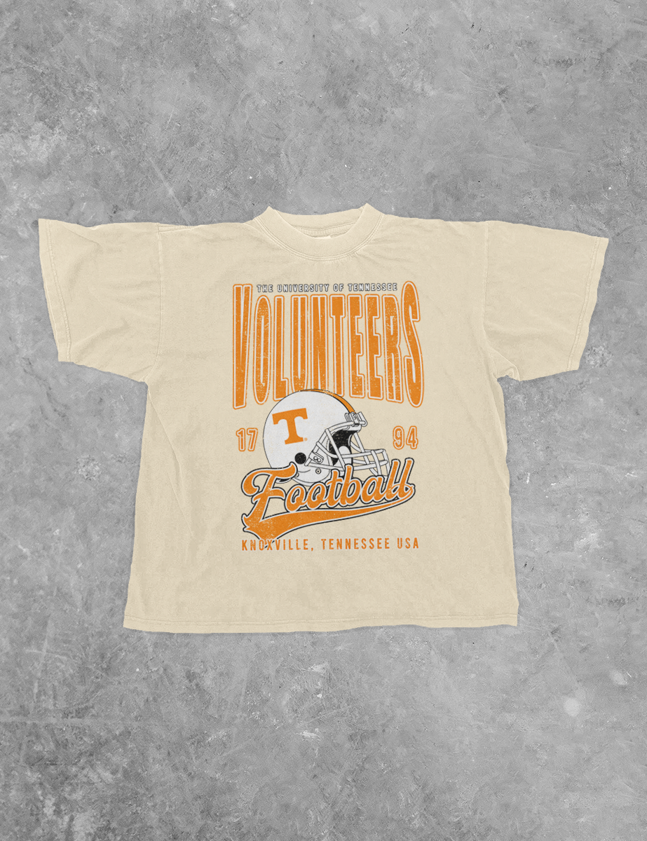 Underground Original Design: Tennessee Volunteers Football Boxy Cotton TShirt
