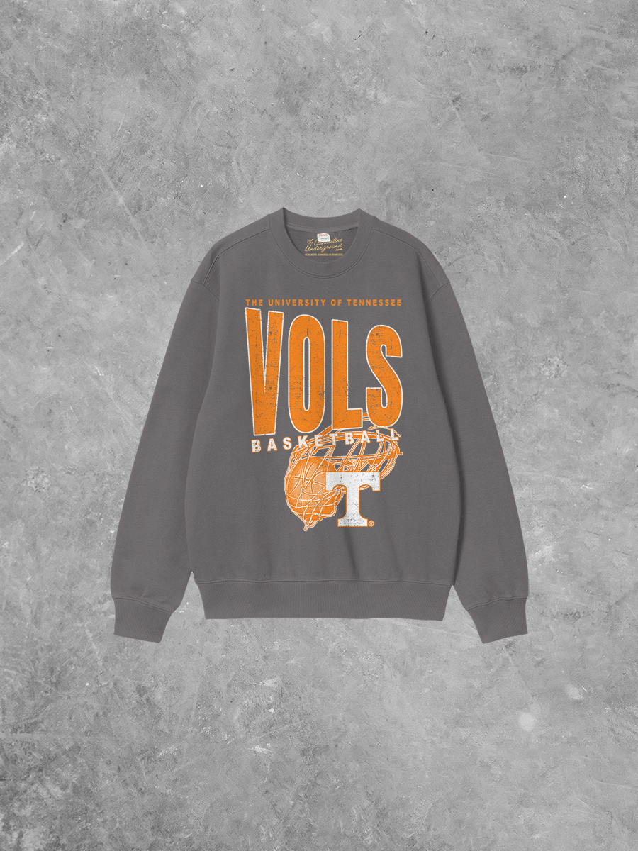 Underground Original Design: Tennessee Vols Basketball Boxy Cotton Sweatshirt