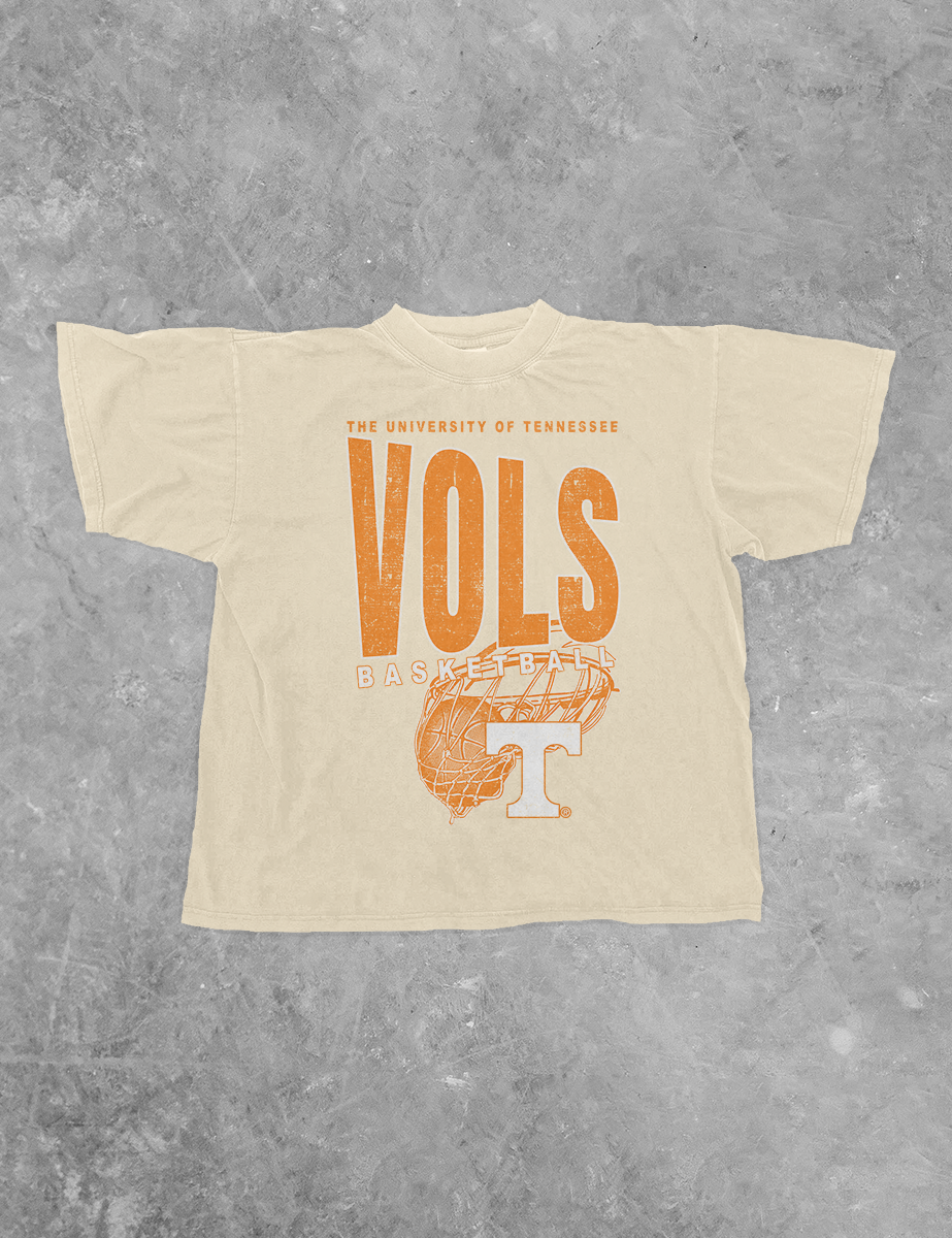 Underground Original Design: Tennessee Vols Basketball Boxy Cotton TShirt