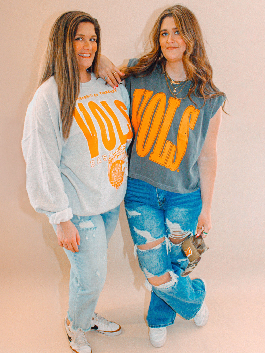 Underground Original Design: Tennessee Vols Basketball Boxy Cotton Sweatshirt